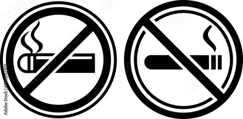 No smoking sign on white background