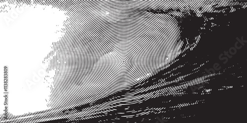 Distressed background in black and white texture with dots, spots, scratches and lines. Abstract vector illustration
