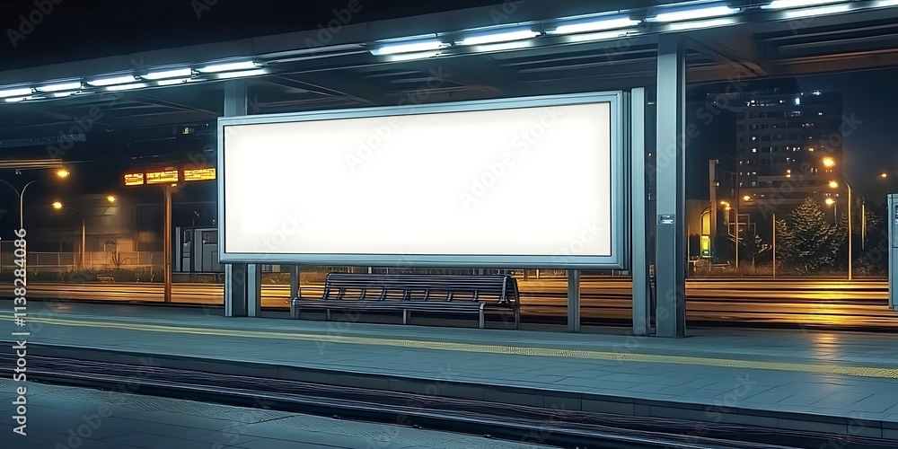 Blank billboard on the building. Useful for your advertisement in shopping mall, Generative Ai Blank billboard on the building. Useful for your advertisement in shopping mall, Generative Ai
