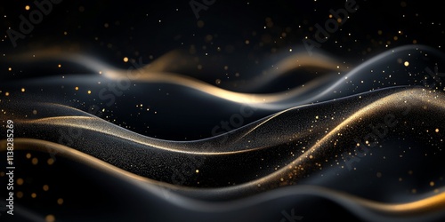 Abstract Gold Waves: A mesm...