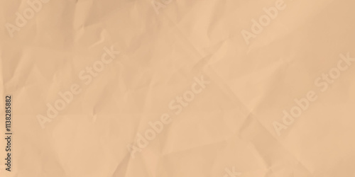 Paper sheet crumpled old, spoiled illustration vector. Abstract crumpled paper brown backdrop background.