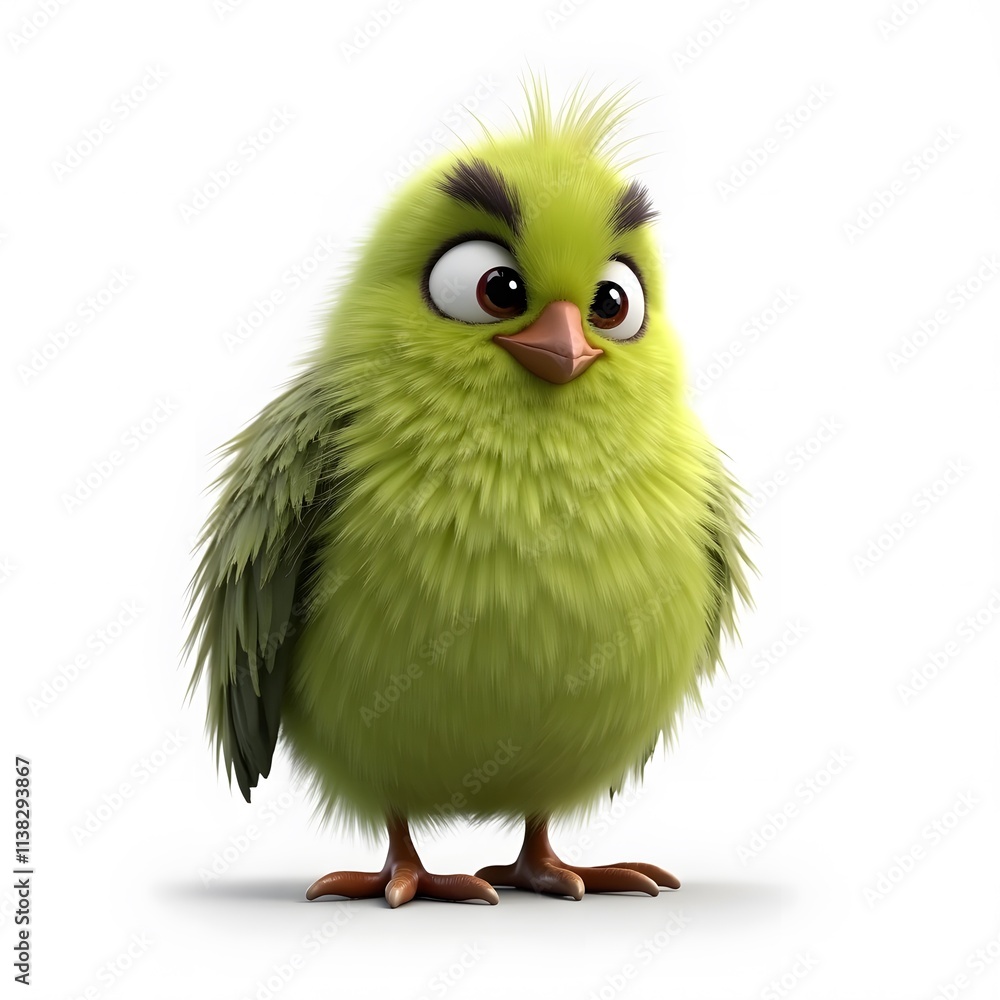 Green Kwik Bird Clipart Adorable 2D Cartoon Exotic Bird Illustration
Green Kwik Bird Clipart Adorable 2D Cartoon Exotic Bird Illustration