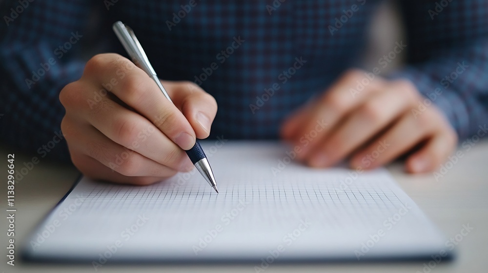 Business Planning and Strategy Development with Notes and Digital Tablet on Workspace Desk