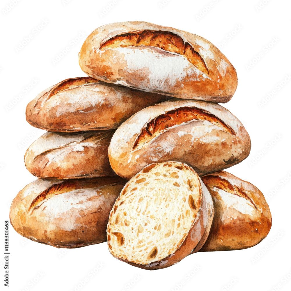 A stack of freshly baked artisanal bread rolls, showcasing a golden crust and soft, airy interior, perfect for any culinary delight. A stack of freshly baked artisanal bread rolls, showcasing a golden crust and soft, airy interior, perfect for any culinary delight.