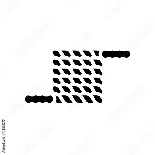 battle ropes fitness tool glyph icon vector. battle ropes fitness tool sign. isolated symbol illustration