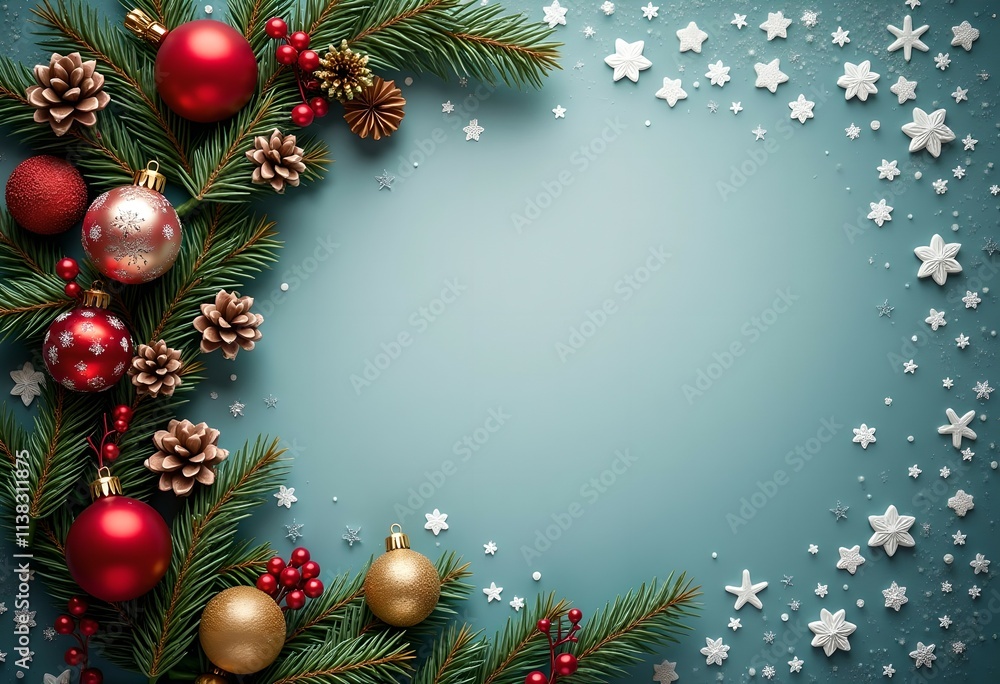 Christmas card with space for wishes Christmas card with space for wishes