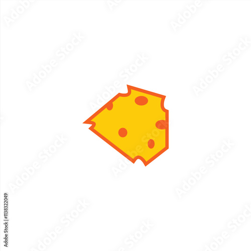 piece of cheese vector