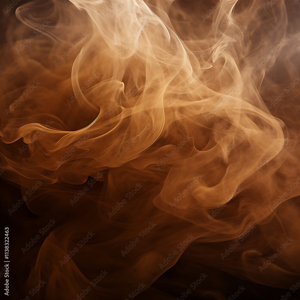 Fototapeta premium Abstract brown background. Brown smoke texture