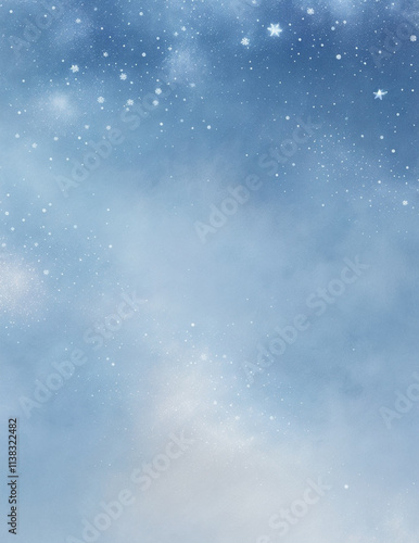 background - abstract light blue background with fireworks - Generative AI