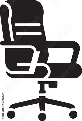 Office chair icon vector image