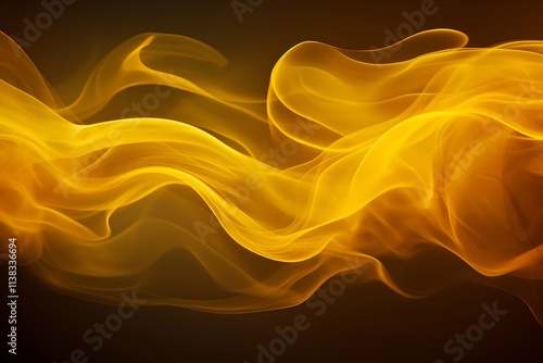 Abstract yellow smoke background texture