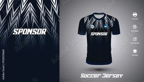 Soccer jersey design for sublimation or sports t shirt design for cricket