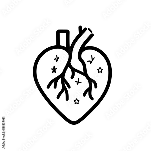 A confidently walking kawaii heart cartoon character, winking and giving an OK hand gesture, depicted in a sketch engraving style using generative AI, in a black and white PNG illustration, mimicking