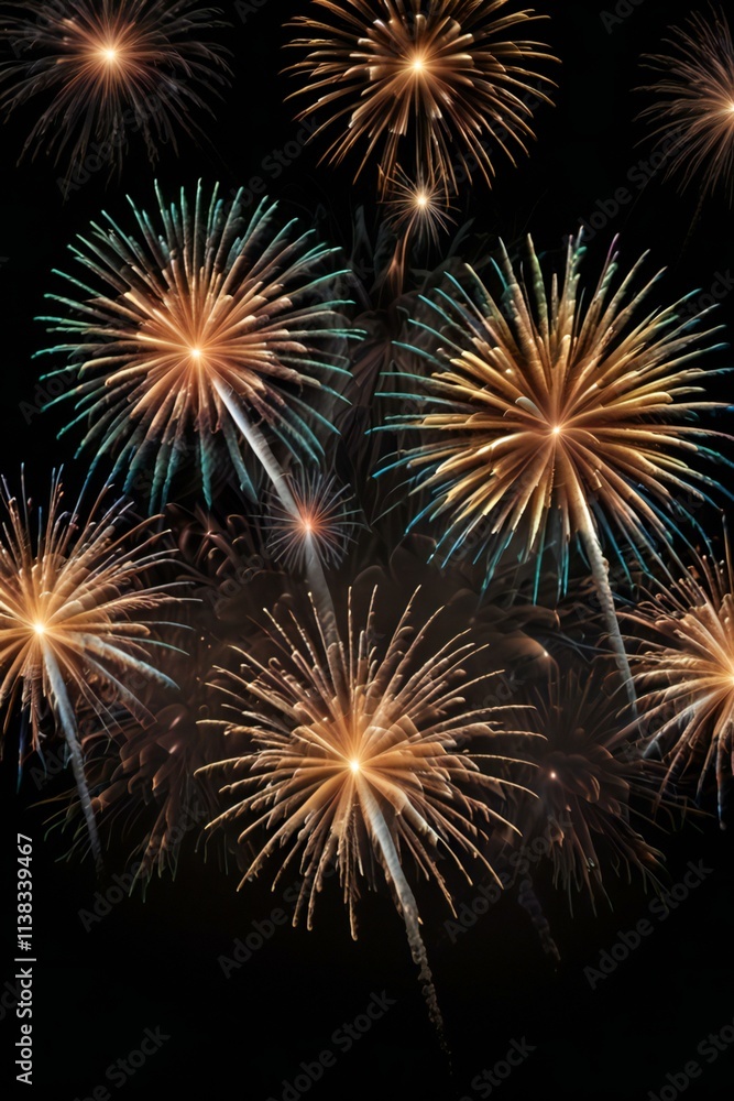 fireworks in the night sky fireworks in the night sky
