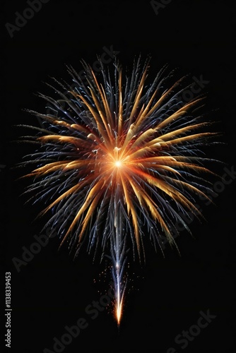 fireworks in the night sky