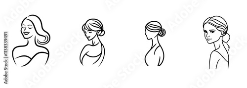 A glamorous woman with a confident and charming smile over her shoulder, depicted in a classic beauty sketch engraving, created with generative AI as a fictional character, in a PNG illustration.