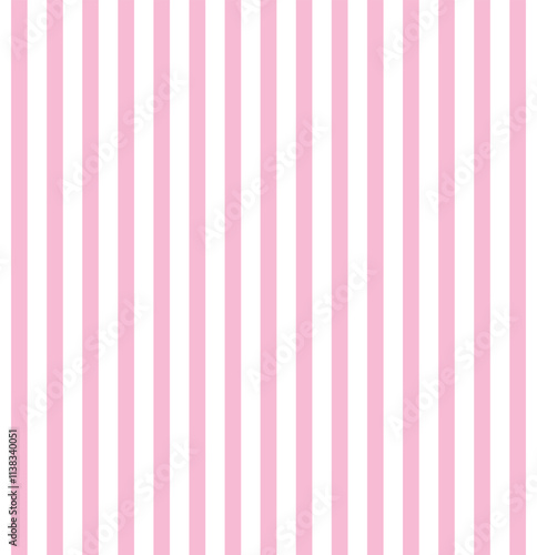 Pink and White pastel color Striped Background