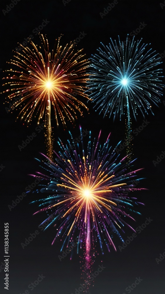 Fototapeta premium fireworks in the night sky