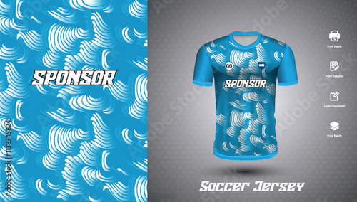 Soccer jersey design for sublimation or sports t shirt design for cricket