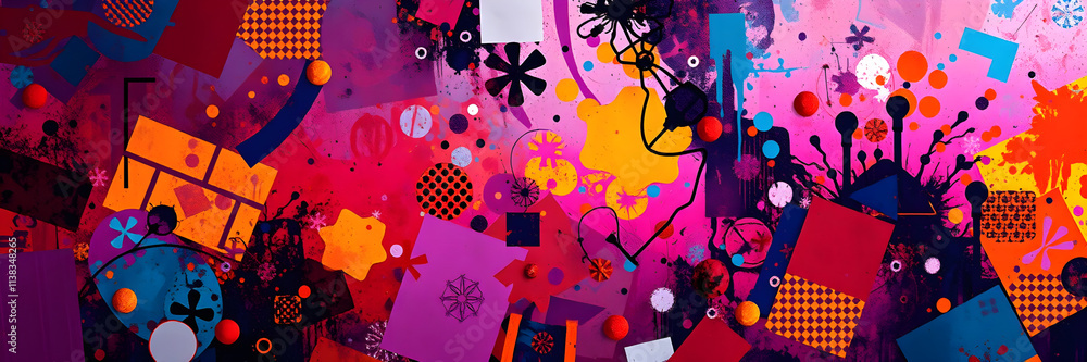 Obraz premium Colorful Abstract Chaos