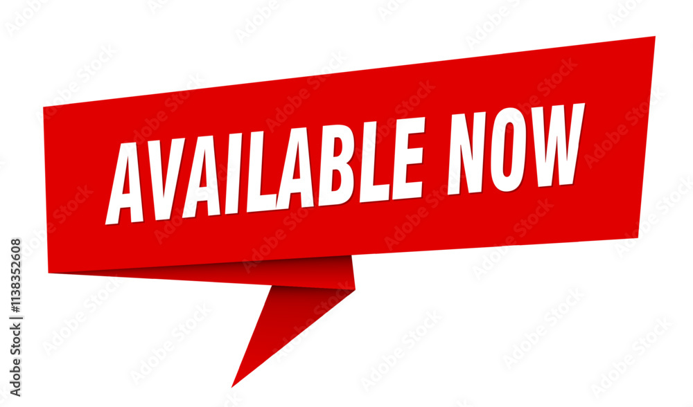 AVAILABLE NOW speech bubble. Sticker isolated on transparent background AVAILABLE NOW speech bubble. Sticker isolated on transparent background