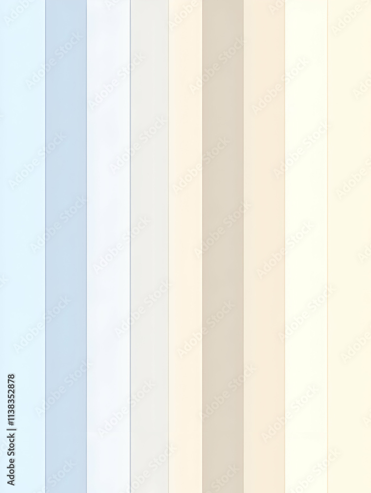 A series of vertical color swatches in soft pastel tones. A series of vertical color swatches in soft pastel tones.