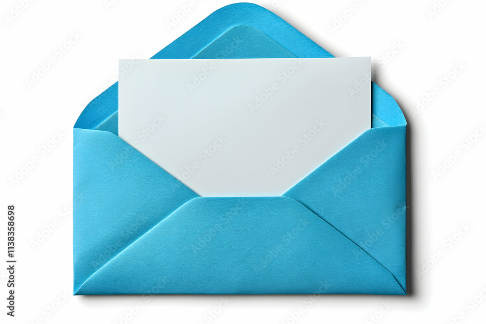 Light Blue Envelope with Blank Note, A Message of Hope, Awaiting Delivery, Ready to Send, Expressing Feelings, Sending Wishes Carefully. Light Blue Envelope with Blank Note, A Message of Hope, Awaiting Delivery, Ready to Send, Expressing Feelings, Sending Wishes Carefully.