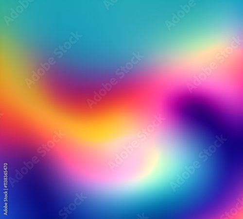 Liquid gradient mesh. Abstract wavy background. Color blend. Modern blurred texture. Liquid vibrant color flow. Template for posters, ad banners, brochures, flyers, covers. 8k quality. generative AI
