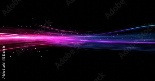 Abstract Pink and Blue Ligh...