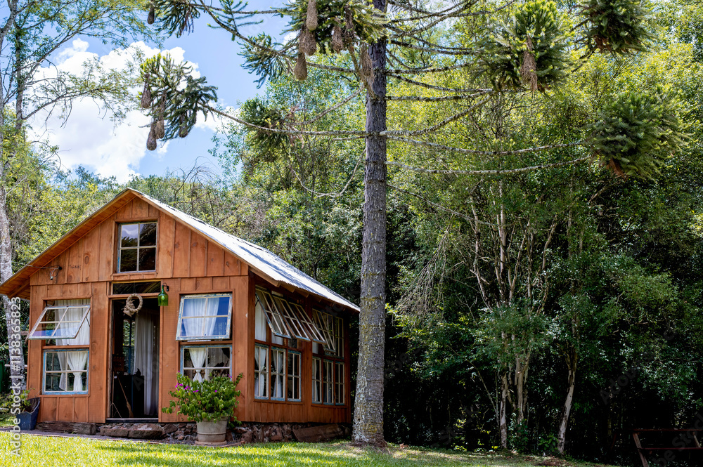 beautiful wooden house in the countryside and nature beautiful wooden house in the countryside and nature