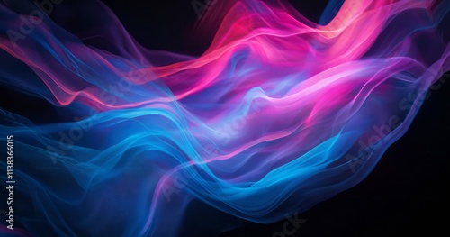 Abstract Blue And Pink Ligh...
