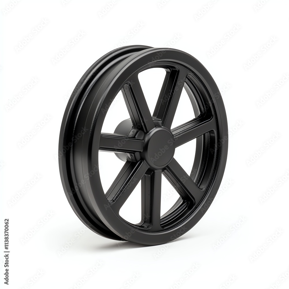 A black, multi-spoke wheel designed for various applications, showcasing a sleek and modern aesthetic. A black, multi-spoke wheel designed for various applications, showcasing a sleek and modern aesthetic.