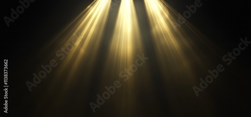 Golden Light Beams Illumina...