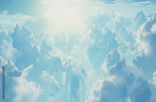 Heavenly Cloudscape Sunligh...