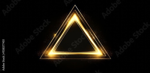 Glowing Golden Triangle Fra...
