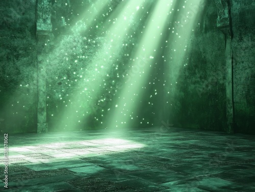 Green Room Light Beams Ston...