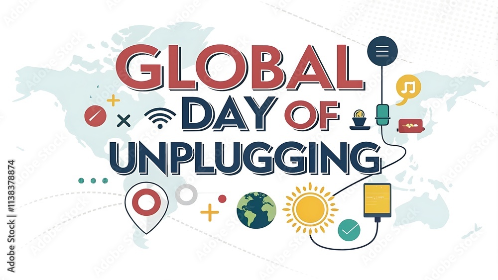 Global Day of Unplugging light background Global Day of Unplugging light background
