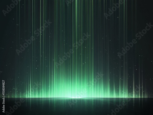 Abstract Green Light Beams ...