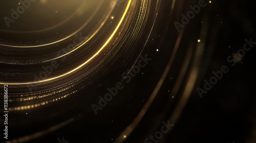 Golden Light Trails Abstrac...