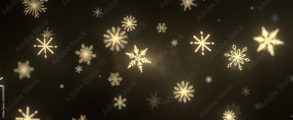 The winter background, falling snowflakes The winter background, falling snowflakes