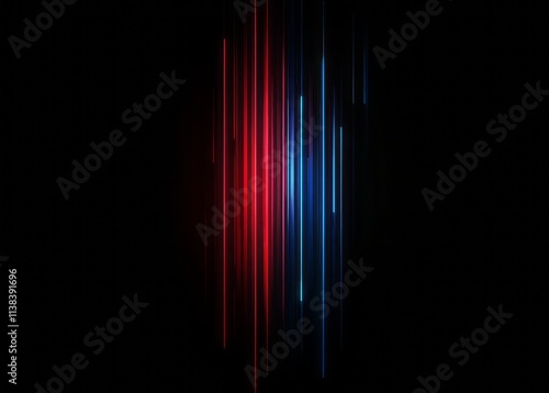 Abstract Red and Blue Verti...