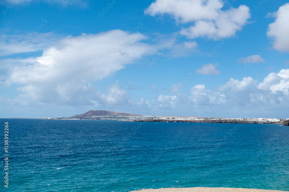 Panorama at Papagayo Beach in Los Ajaches Natural Park in Lanzarote in 2024.