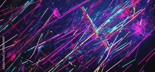 Abstract Neon Lines Dynamic...