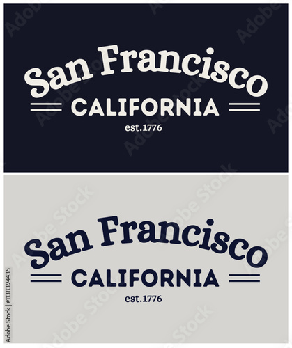 Photography San Francisco,California ,slogan graphic for t-shirt, vector