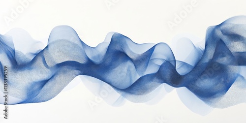 Abstract Blue Waves Digital...