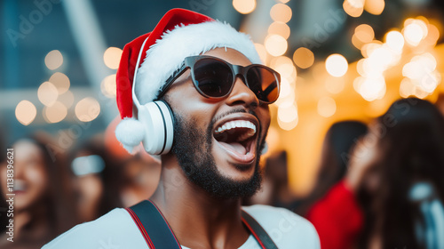 This Christmas, the partyâs at the nightclub, and DJ Santa Claus is rocking the house in his white headset! With everyone dressed in fun X-mas hats and suspenders, youâll be dancin photo