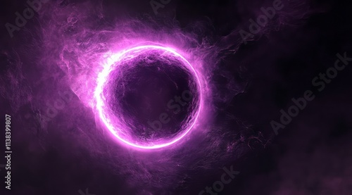 Glowing Purple Orb Surround...