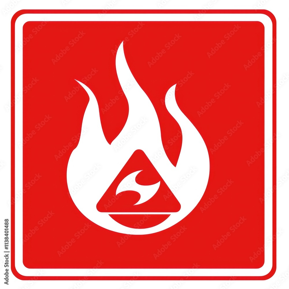 Hazard Pictogram: Flammable Substance Warning Signs for Safety Hazard Pictogram: Flammable Substance Warning Signs for Safety