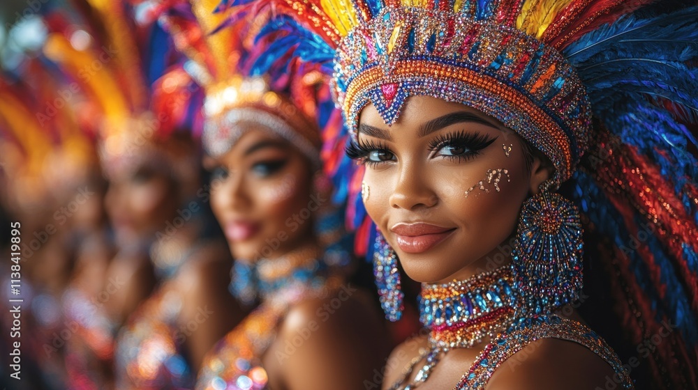 A vibrant portrait of a performer in a colorful costume, celebrating cultural festivities. A vibrant portrait of a performer in a colorful costume, celebrating cultural festivities.