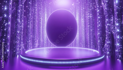 Illuminated Circular Platfo...